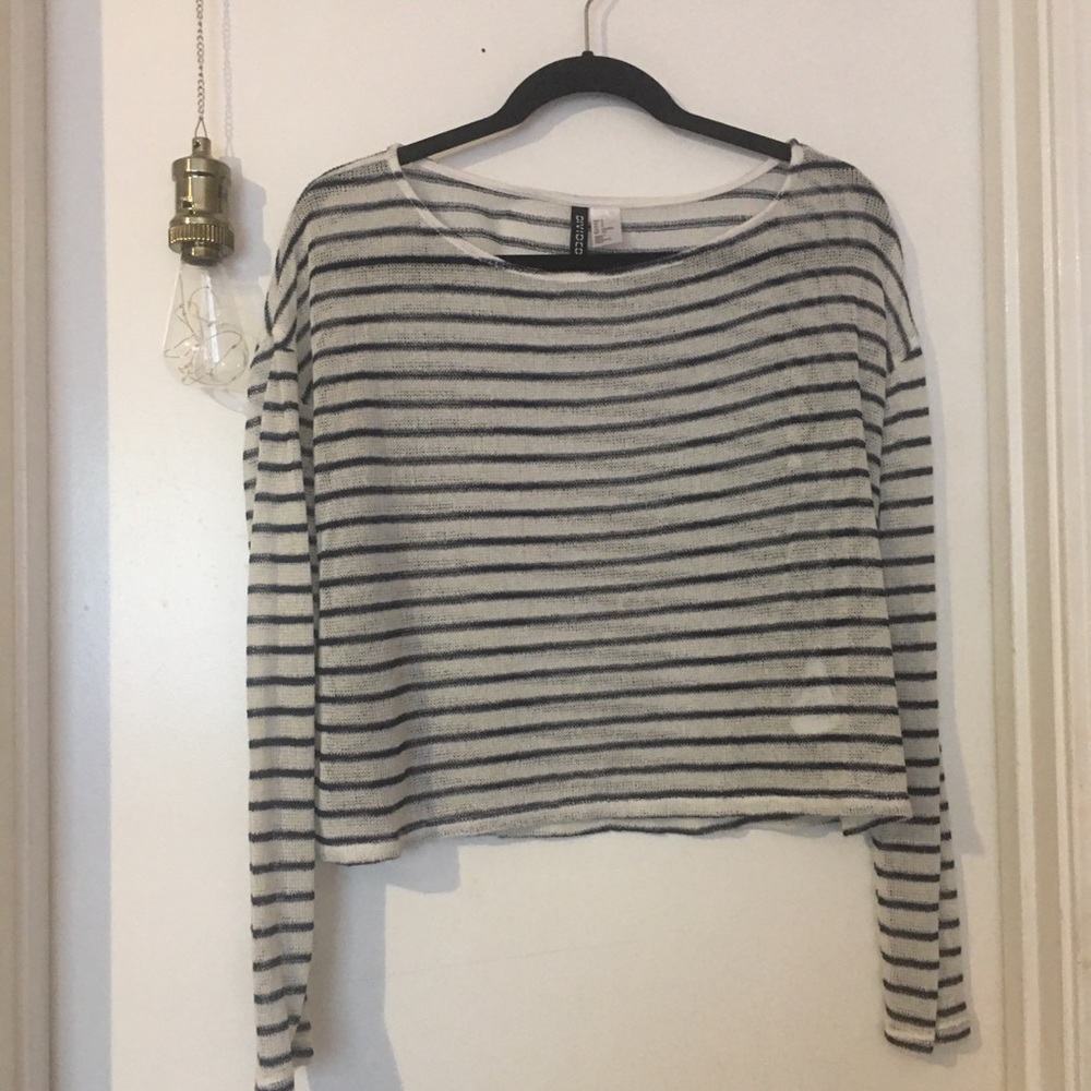 H&M sheer long-sleeve top